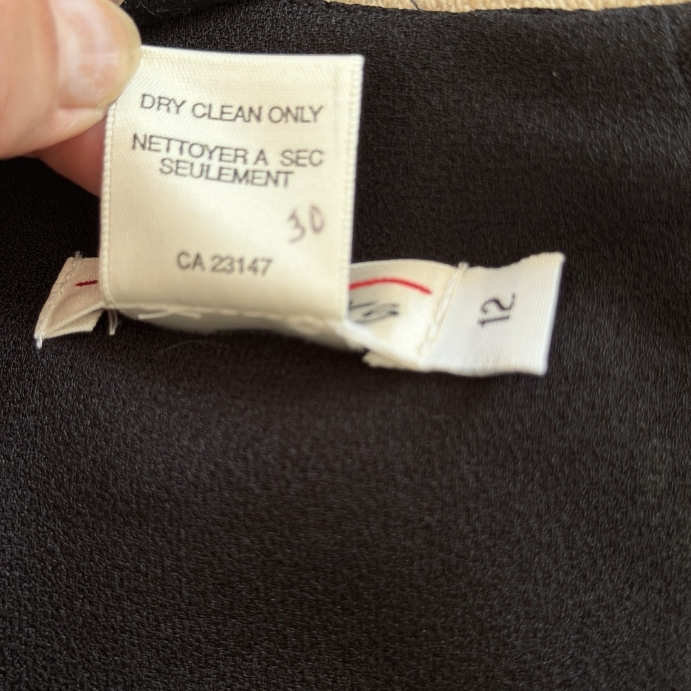 TALBOTS Women's A Line Classic Short Sleeve Black‎ Dress Size 12 - Picture 7 of 8